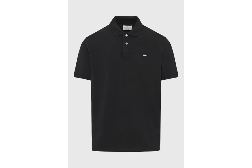 Funky Buddha Ανδρική Κοντομάνικη Μπλούζα Polo Μαύρη