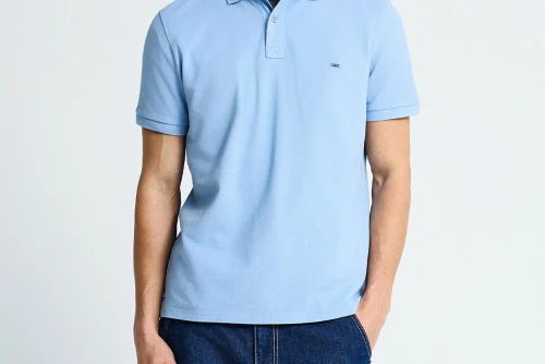 Funky Buddha Essential Cotton Polo Ανδρικό (FBM013-001-11-HERITAGE-BLUE)