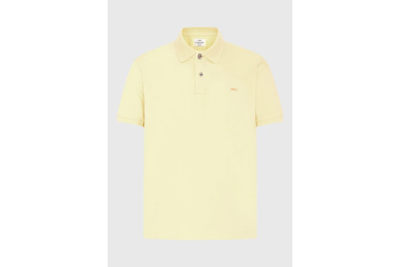 Funky Buddha Ανδρική Κοντομάνικη Μπλούζα Polo Κίτρινη