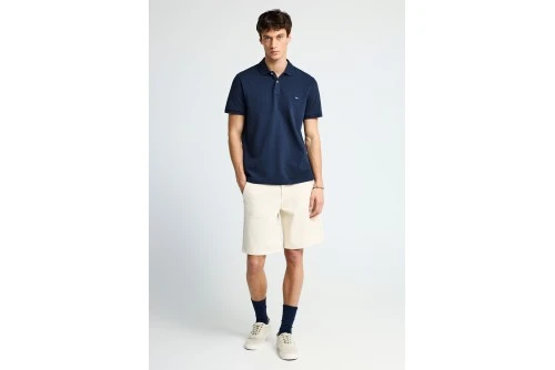 Funky Buddha Essential Cotton Polo Ανδρικό (FBM013-001-11-NAVY)