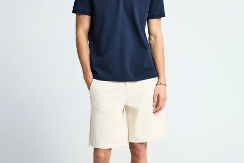 Funky Buddha Essential Cotton Polo Ανδρικό (FBM013-001-11-NAVY)