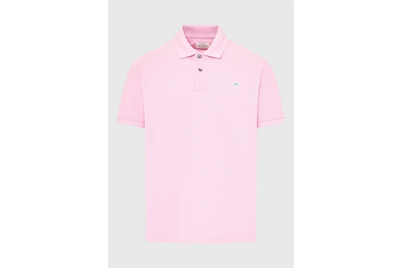 Funky Buddha Ανδρική Κοντομάνικη Μπλούζα Polo Ροζ