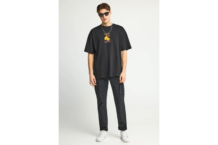 Funky Buddha The Essentials Ανδρικό Παντελόνι Cargo Μαύρο