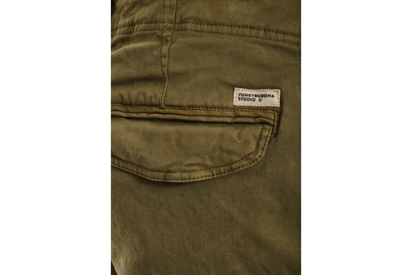 Funky Buddha The Essentials Ανδρικό Παντελόνι Cargo Χακί