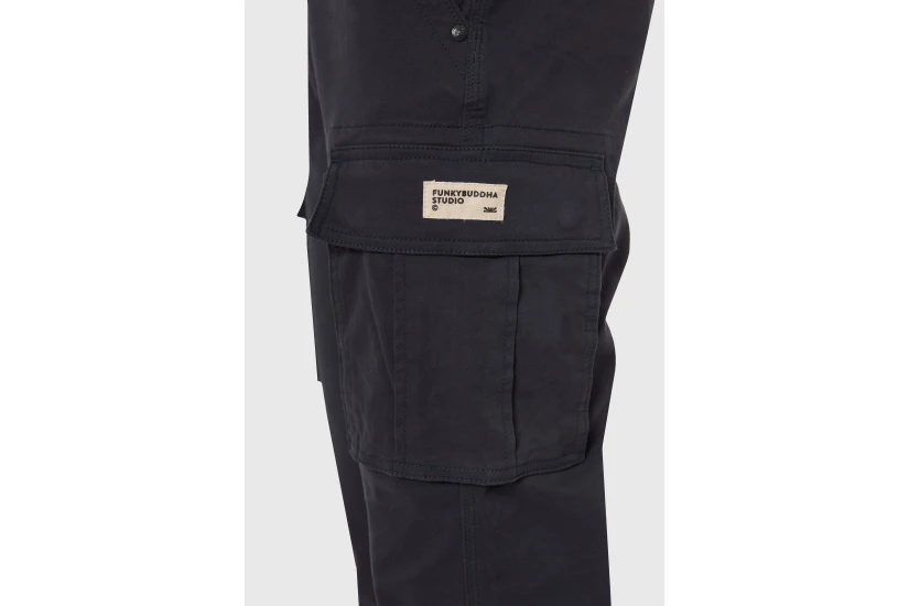 Funky Buddha The Essentials Ανδρικό Παντελόνι Cargo Μπλε Σκούρο