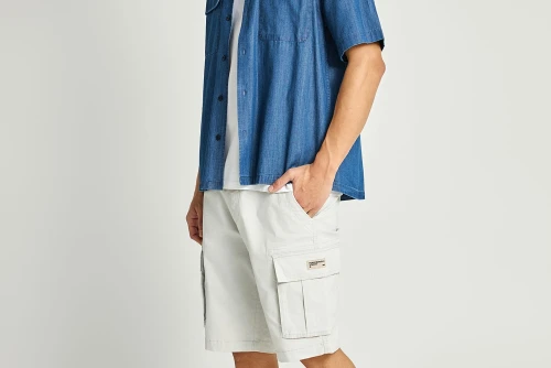 Funky Buddha Βερμούδα Cargo Ανδρική (FBM013-002-03-MIST)