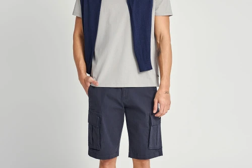 Funky Buddha Βερμούδα Cargo Ανδρική (FBM013-002-03-NAVY)
