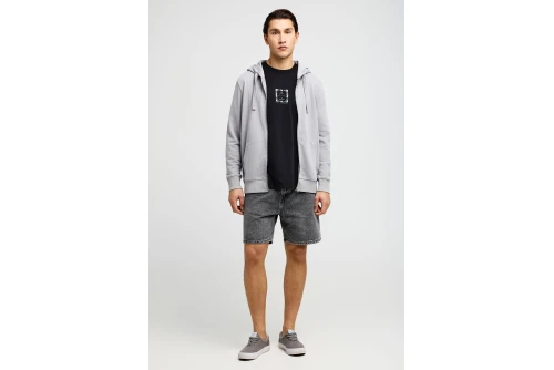 Funky Buddha The Essentials Ζακέτα Βαμβακερή Ανδρική (FBM013-002-06-GREY)