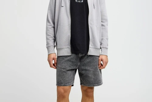 Funky Buddha The Essentials Ζακέτα Βαμβακερή Ανδρική (FBM013-002-06-GREY)