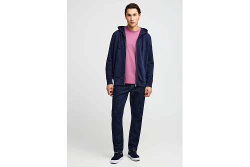 Funky Buddha The Essentials Ζακέτα Βαμβακερή Ανδρική (FBM013-002-06-NAVY)