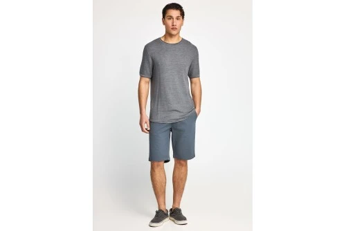 Funky Buddha Πλεκτό T-Shirt Ανδρικό (FBM013-002-09-GREY-MEL)