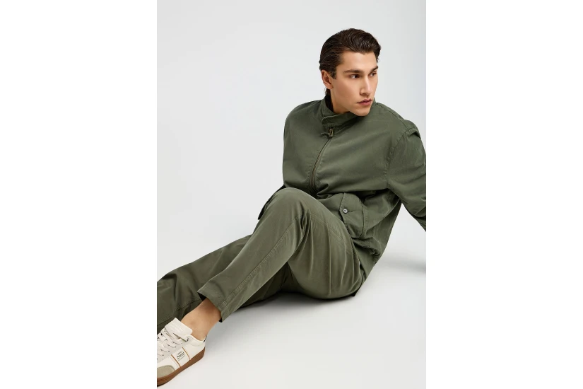 Funky Buddha Ανδρικό Παντελόνι Chino Χακί