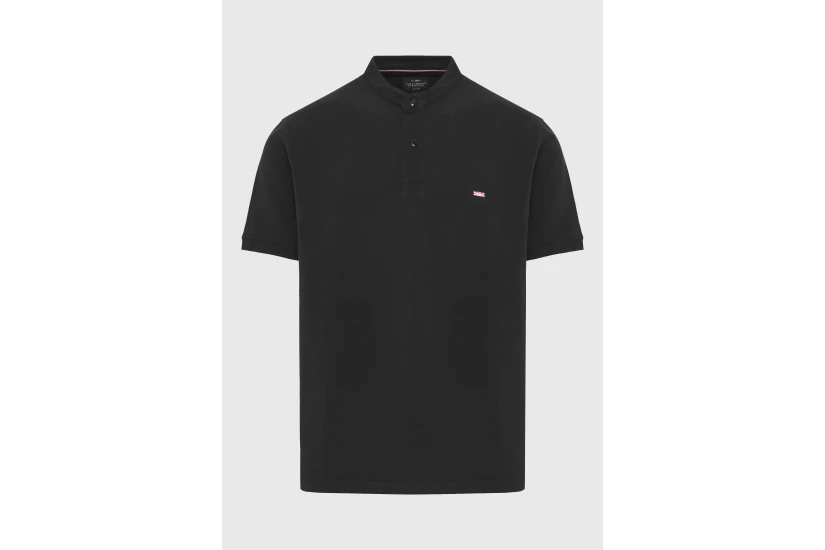 Funky Buddha Ανδρική Κοντομάνικη Μπλούζα Polo Μαύρη