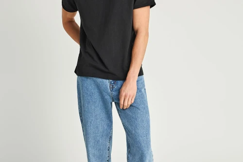 Funky Buddha The Essentials V-Neck T-Shirt Ανδρικό (FBM013-004-04-BLACK)