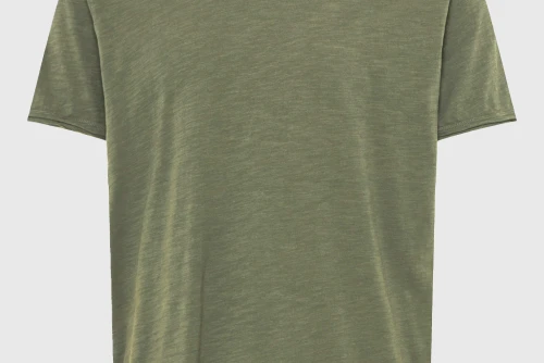 Funky Buddha The Essentials V-Neck T-Shirt Ανδρικό (FBM013-004-04-DEEP-FOREST)