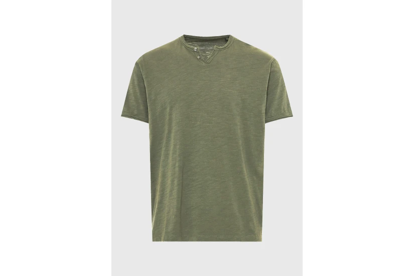 Funky Buddha The Essentials Ανδρικό Κοντομάνικο T-Shirt Χακί