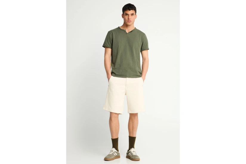 Funky Buddha The Essentials Ανδρικό Κοντομάνικο T-Shirt Χακί