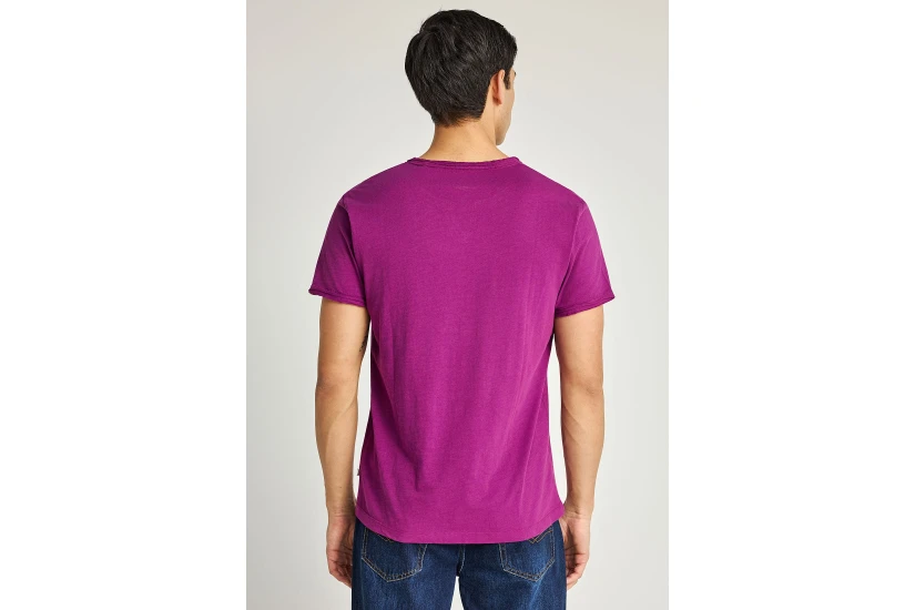 Funky Buddha The Essentials Ανδρικό Κοντομάνικο T-Shirt Ματζέντα