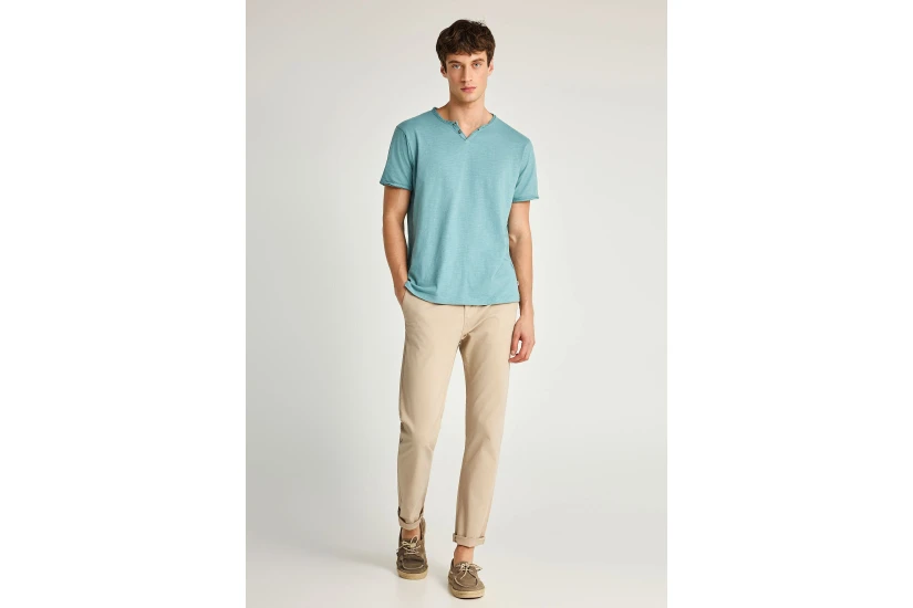 Funky Buddha The Essentials Ανδρικό Κοντομάνικο T-Shirt Άκουα