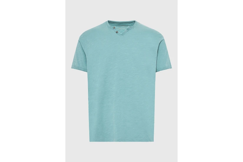 Funky Buddha The Essentials Ανδρικό Κοντομάνικο T-Shirt Άκουα