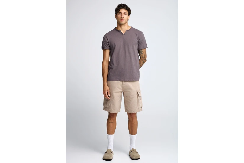 Funky Buddha The Essentials Ανδρικό Κοντομάνικο T-Shirt Καφέ