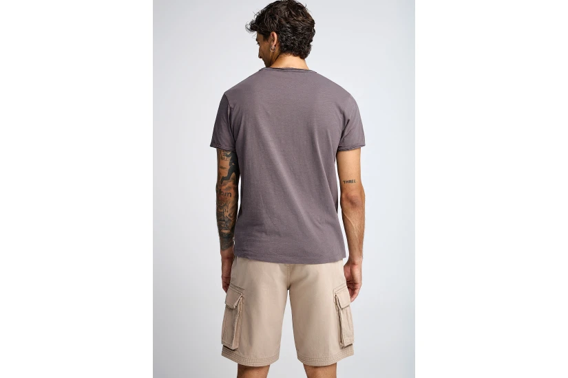 Funky Buddha The Essentials Ανδρικό Κοντομάνικο T-Shirt Καφέ