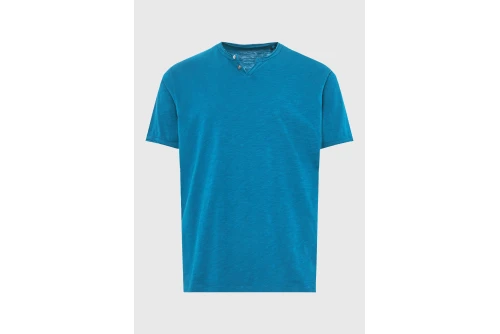Funky Buddha The Essentials V-Neck T-Shirt Ανδρικό (FBM013-004-04-OCEAN-DEPTH)