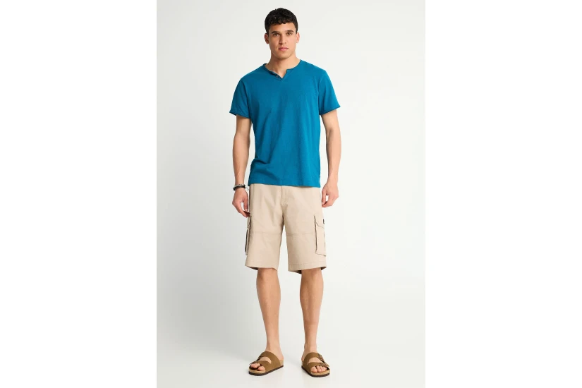 Funky Buddha The Essentials Ανδρικό Κοντομάνικο T-Shirt Τυρκουάζ