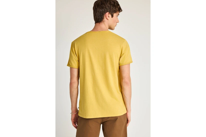 Funky Buddha The Essentials Ανδρικό Κοντομάνικο T-Shirt Κίτρινο