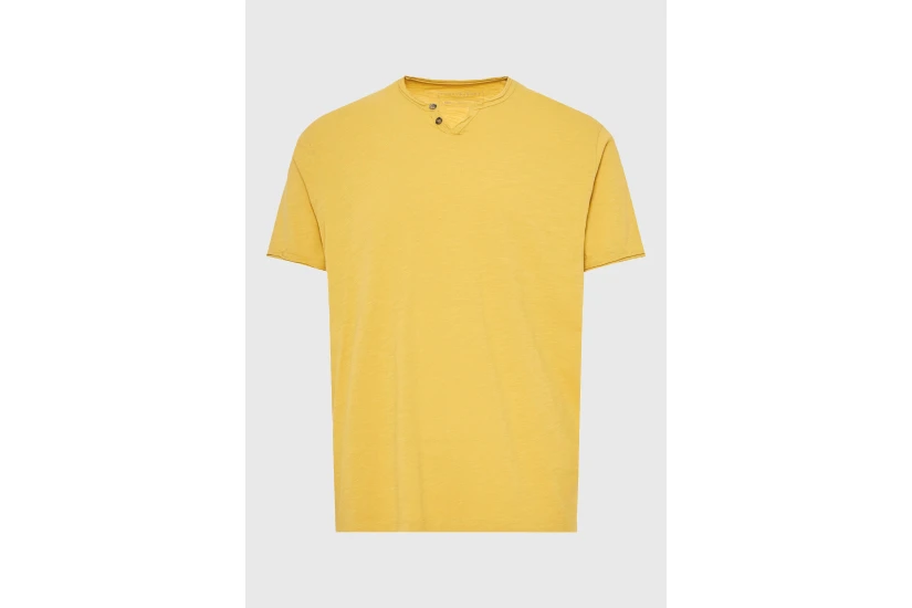 Funky Buddha The Essentials Ανδρικό Κοντομάνικο T-Shirt Κίτρινο