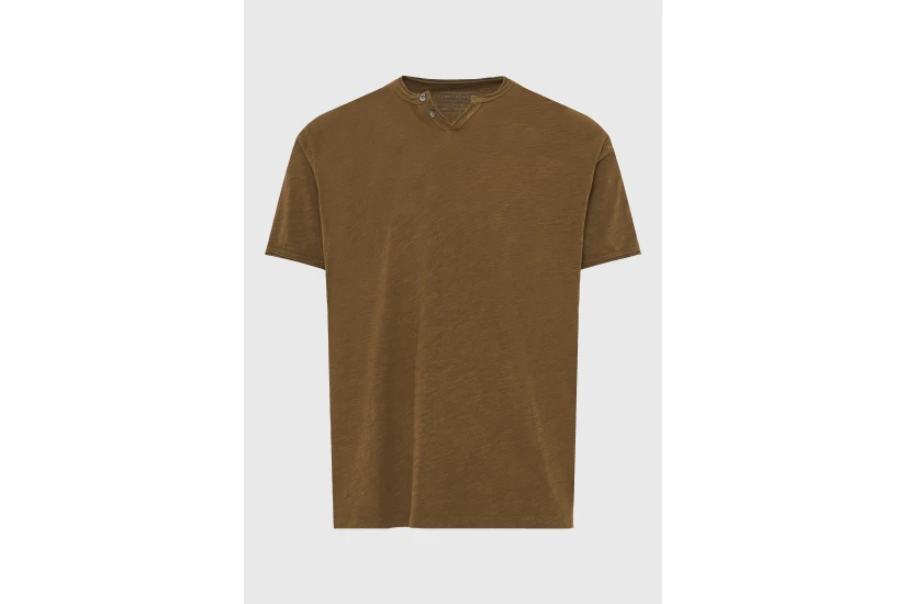 Funky Buddha The Essentials Ανδρικό Κοντομάνικο T-Shirt Καφέ