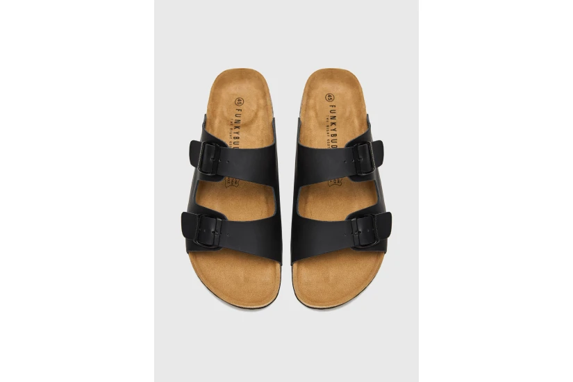 Funky Buddha Ανδρικά Σανδάλια Μαύρα