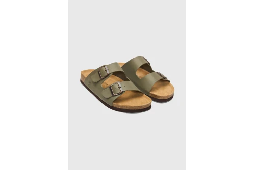 Funky Buddha Leather Σανδάλια (FBM013-004-08-SAGE-GREEN)