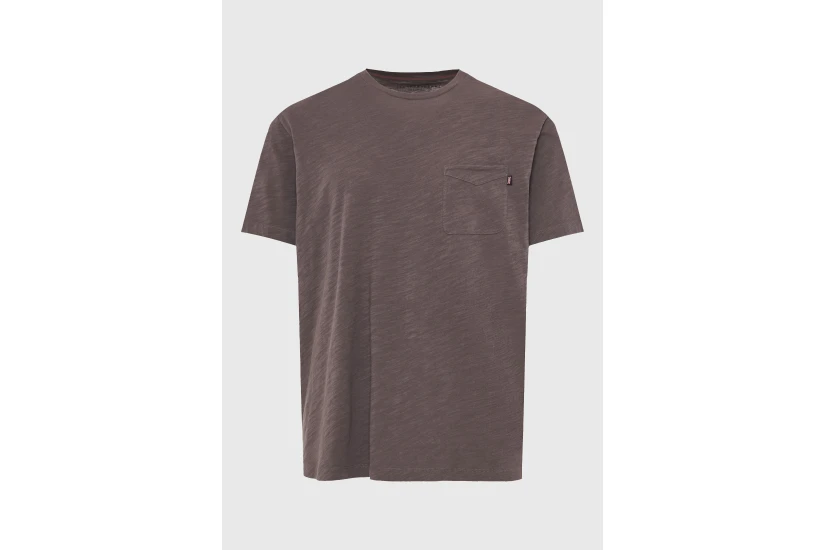 Funky Buddha Ανδρικό Κοντομάνικο T-Shirt Καφέ