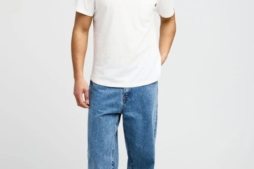 Funky Buddha Chest Pocket T-Shirt Ανδρικό (FBM013-005-04-OFF-WHITE)
