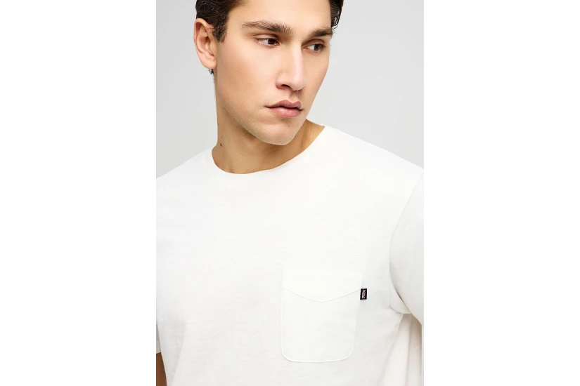 Funky Buddha Ανδρικό Κοντομάνικο T-Shirt Εκρού