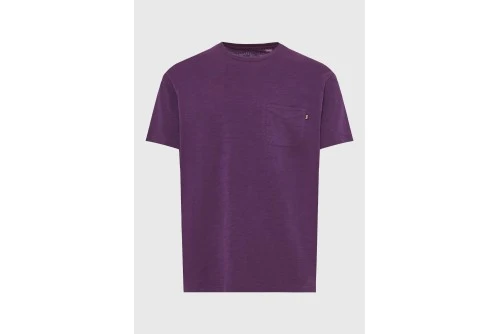 Funky Buddha Chest Pocket T-Shirt Ανδρικό (FBM013-005-04-WINE-BERRY)