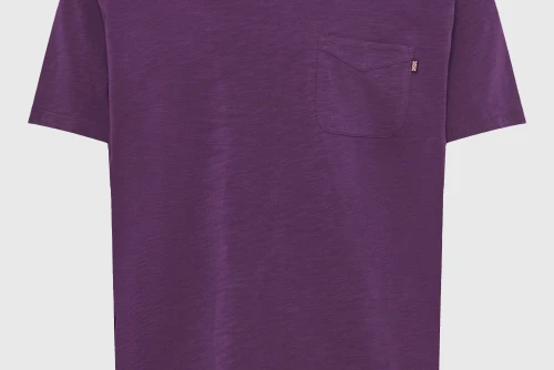 Funky Buddha Chest Pocket T-Shirt Ανδρικό (FBM013-005-04-WINE-BERRY)