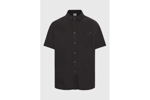 Funky Buddha Basic Lyocell Πουκάμισο Κοντομάνικο Ανδρικό (FBM013-005-05-BLACK)