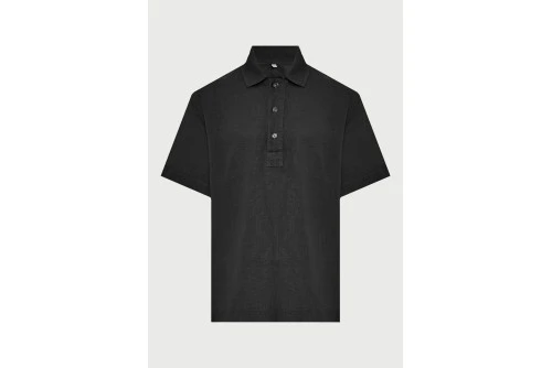 Funky Buddha Lyocell Oversized Polo Ανδρικό (FBM013-005-11-BLACK)