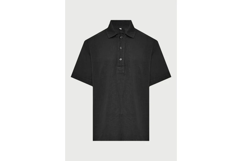 Funky Buddha Ανδρικό Κοντομάνικο T-Shirt Πόλο Μαύρο