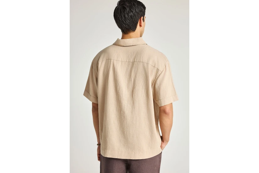 Funky Buddha Ανδρικό Κοντομάνικο Polo T-Shirt Μπεζ