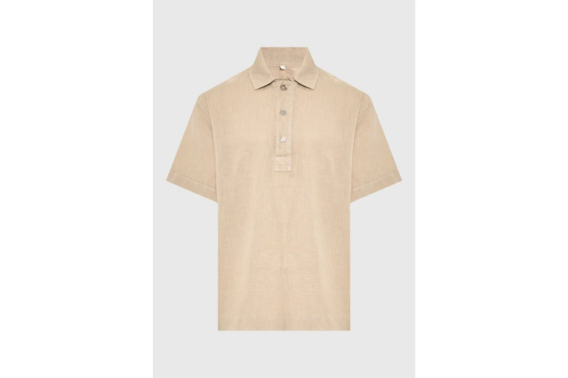 Funky Buddha Ανδρικό Κοντομάνικο Polo T-Shirt Μπεζ