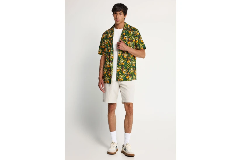 Funky Buddha Ανδρική Βερμούδα Chino Μπεζ