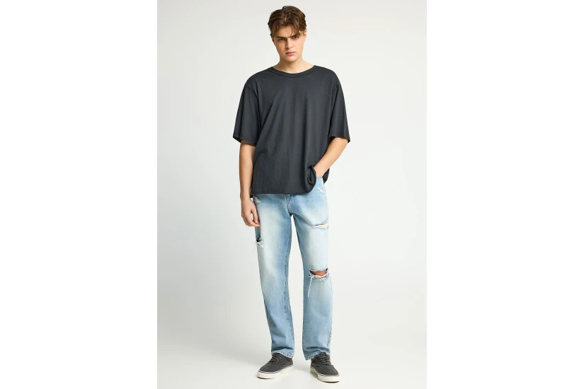 Funky Buddha The Essentials Ανδρικό Κοντομάνικο T-Shirt Μαύρο