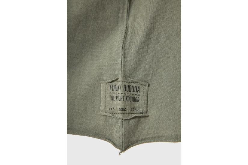Funky Buddha The Essentials Ανδρικό Κοντομάνικο T-Shirt Χακί