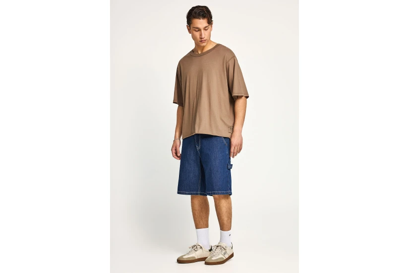 Funky Buddha The Essentials Ανδρικό Κοντομάνικο T-Shirt Καφέ