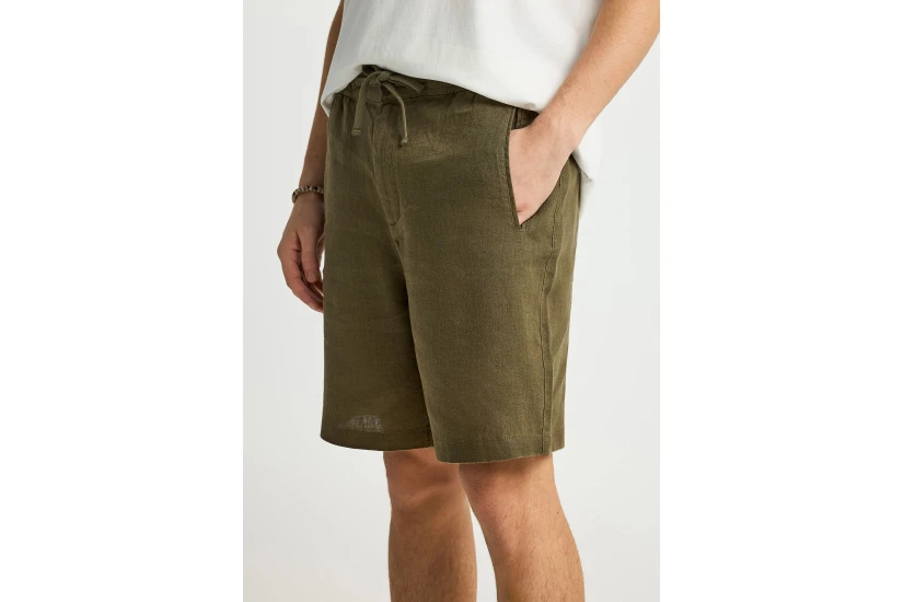 Funky Buddha Ανδρική Βερμούδα Chino Χακί