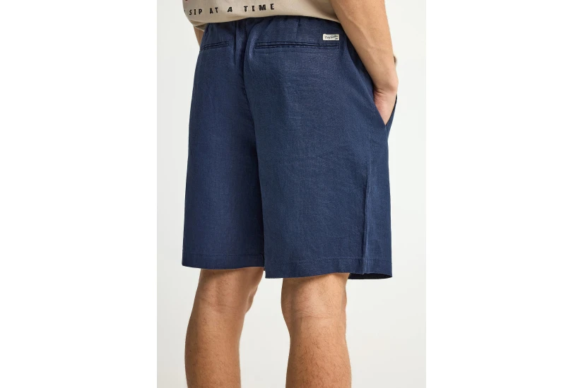 Funky Buddha Ανδρική Βερμούδα Chino Μπλε Σκούρο