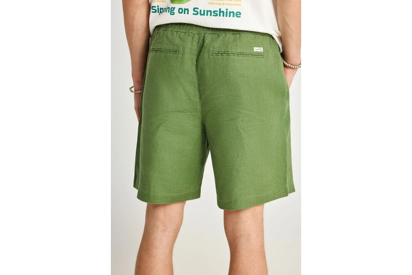 Funky Buddha Ανδρική Βερμούδα Chino Λαδί